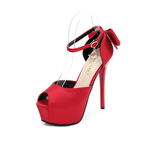 Elegant Peep Toe Platform High Heels Pumps for Women - Stylish Wedding Shoes with Stiletto Heels & Slingback Design Perfect for Brides and Special Occasions